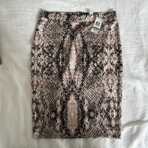 Bar III macys skirt animal snake print